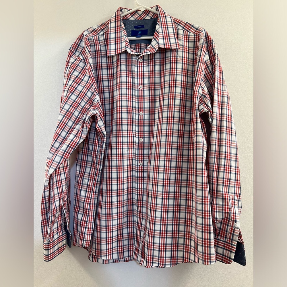 26. Egara Plaid Button Down Shirt